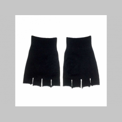 pletené pružné rukavice "bez prstov " čisté čierne materiál: 80%akryl 20%spandex, univerzálna veľkosť